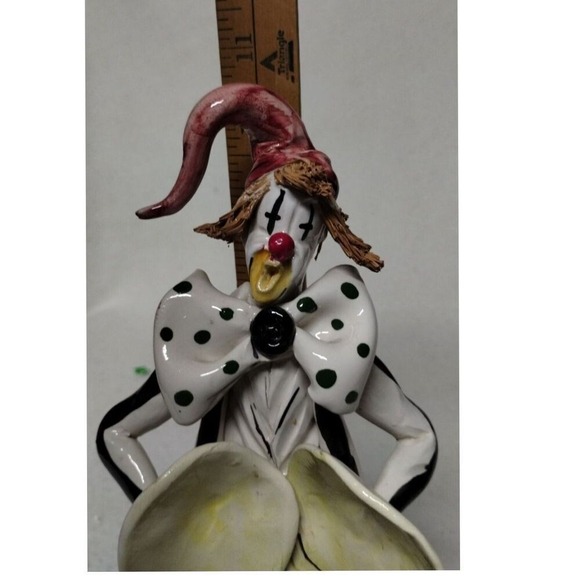 Capodimonte Italy Clown‎ Figurine with Cymbals Whimsical Decor Music - Picture 6 of 11
